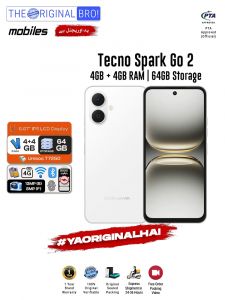 Tecno Spark Go 2 - 4GB RAM - 64GB Storage - Easy Monthly Installments - PTA Approved - 1 Year Official Warranty - The Original Bro Mobiles - TOB70